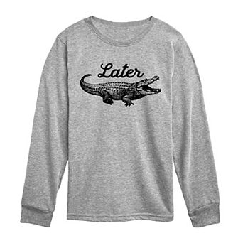 Boys 8-20 Later Gator Long Sleeve Graphic Tee