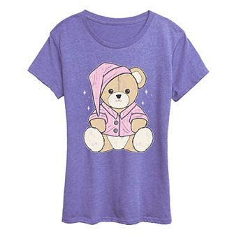 Women's Teddy Bear Graphic Short Sleeve Tee