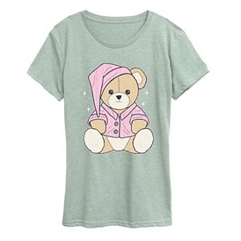 Women's Teddy Bear Graphic Short Sleeve Tee
