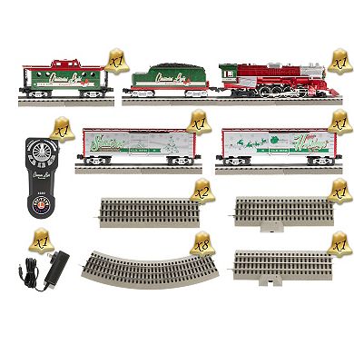 Lionel Christmas Light Express Electric O Gauge Train Set with Bluetooth & Remote