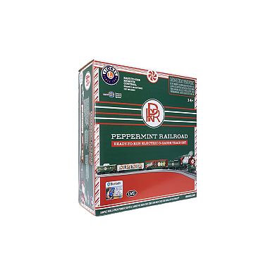 Lionel Peppermint Railroad Bluetooth Electric O Gauge Train Set