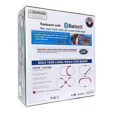 Lionel Peppermint Railroad Bluetooth Electric O Gauge Train Set