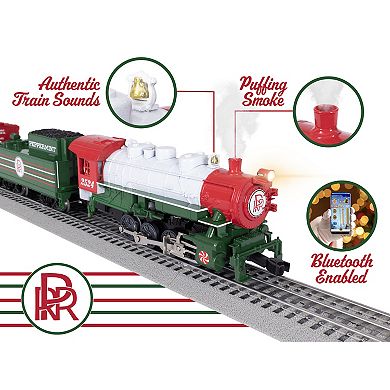 Lionel Peppermint Railroad Bluetooth Electric O Gauge Train Set
