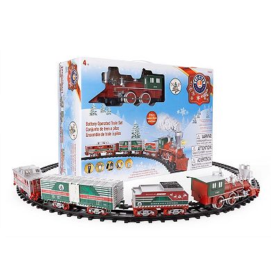 Lionel North Pole Express Battery O Gauge Train Set with Remote & Smoke Effects