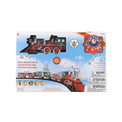 Lionel North Pole Express Battery O Gauge Train Set with Remote & Smoke Effects