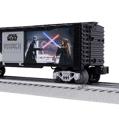 Lionel Disney's Star Wars Illuminated Boxcar Darth Vader & OBI-Wan Kenobi