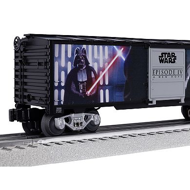 Lionel Disney's Star Wars Illuminated Boxcar Darth Vader & OBI-Wan Kenobi