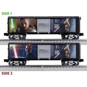 Disney's Star Wars Illuminated Boxcar Darth Maul & Qui-Gon Jin Model Train