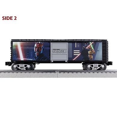 Disney's Star Wars Illuminated Boxcar Darth Maul & Qui-Gon Jin Model Train