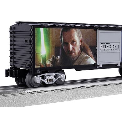 Disney's Star Wars Illuminated Boxcar Darth Maul & Qui-Gon Jin Model Train
