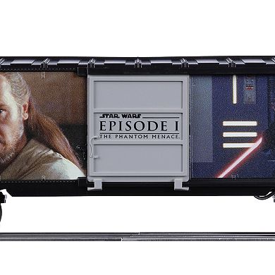Disney's Star Wars Illuminated Boxcar Darth Maul & Qui-Gon Jin Model Train