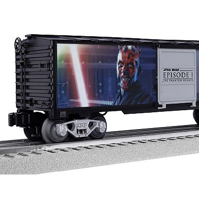 Disney's Star Wars Illuminated Boxcar Darth Maul & Qui-Gon Jin Model Train
