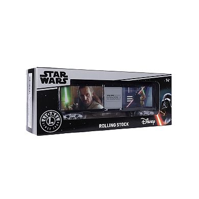 Disney's Star Wars Illuminated Boxcar Darth Maul & Qui-Gon Jin Model Train
