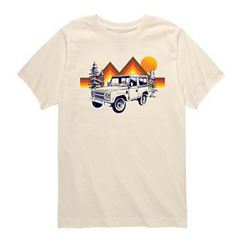 Boys 8-20 Rock, Paper, Scissors Vintage Car Mountain Graphic Tee