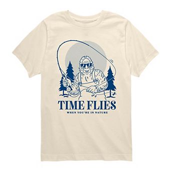 Boys 8-20 Time Flies Sasquatch Graphic Tee