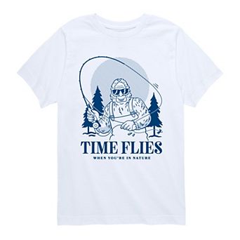 Boys 8-20 Time Flies Sasquatch Graphic Tee