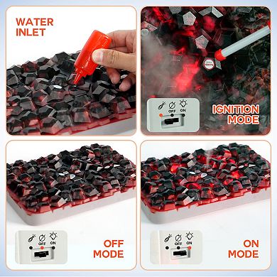 Easy Playhouse 41-pc. BBQ Grill Toy Playset with Light & Sound, Realistic Smoke, Cooking Accessories