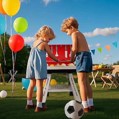 Easy Playhouse 41-pc. BBQ Grill Toy Playset with Light & Sound, Realistic Smoke, Cooking Accessories