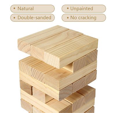 Easy Playhouse Giant Wooden Toppling Tower Indoor & Outdoor Game