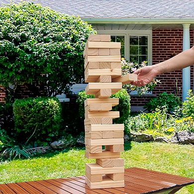 Easy Playhouse Giant Wooden Toppling Tower Indoor & Outdoor Game