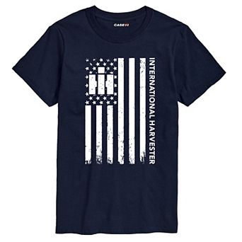Men's Case IH Distressed U.S.A Flag Graphic Tee