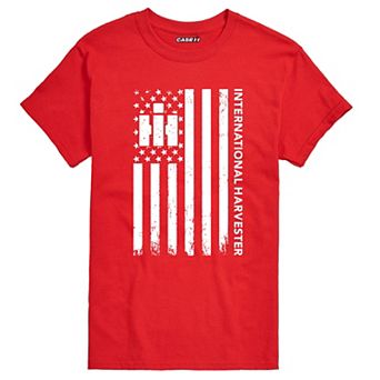Men's Case IH Distressed U.S.A Flag Graphic Tee