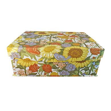 Celebrate Together™ Fall Sunflower Toss Hinge Paper Box