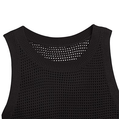 Womens Summer Knit Sweater Tank Tops