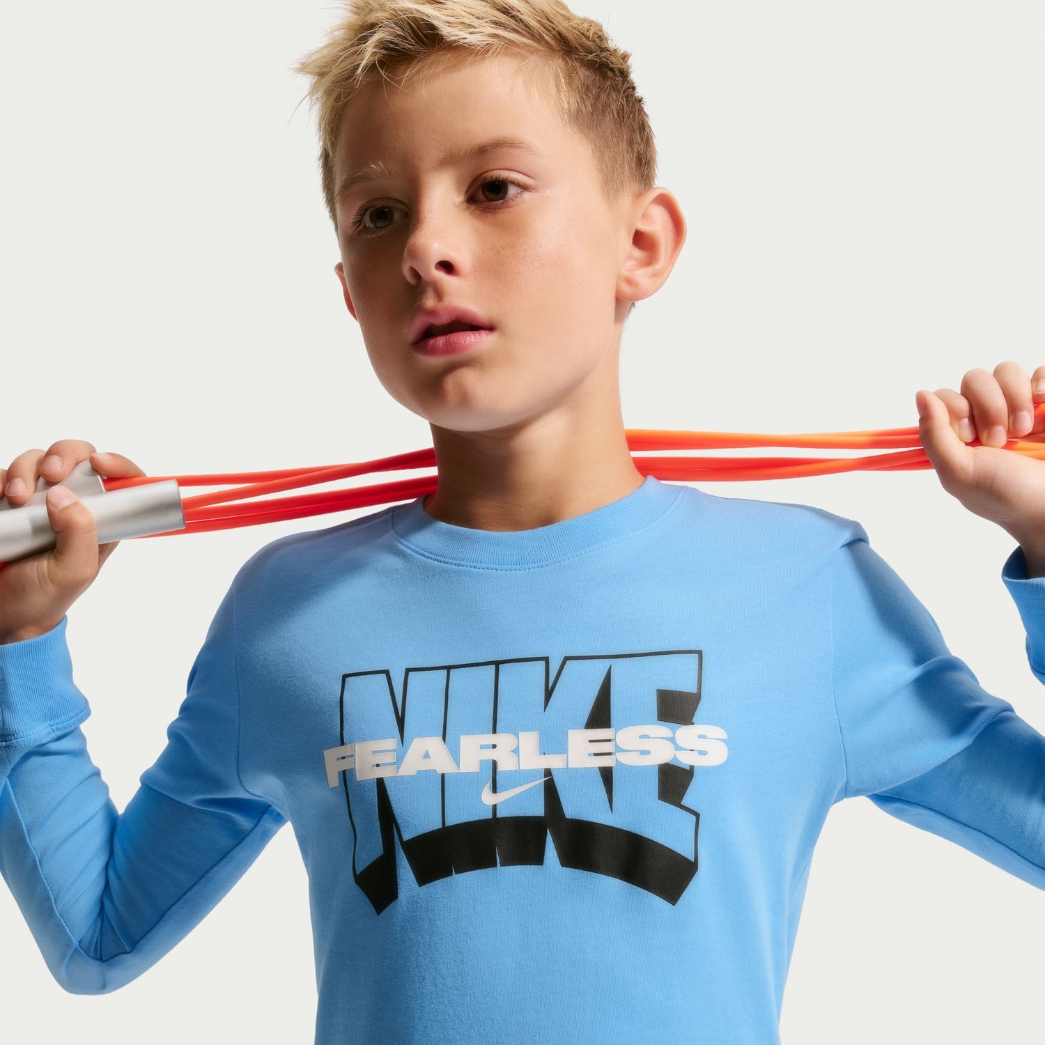 Футболка Nike Long Sleeve для мальчиков, цвет: Синий — фото 2