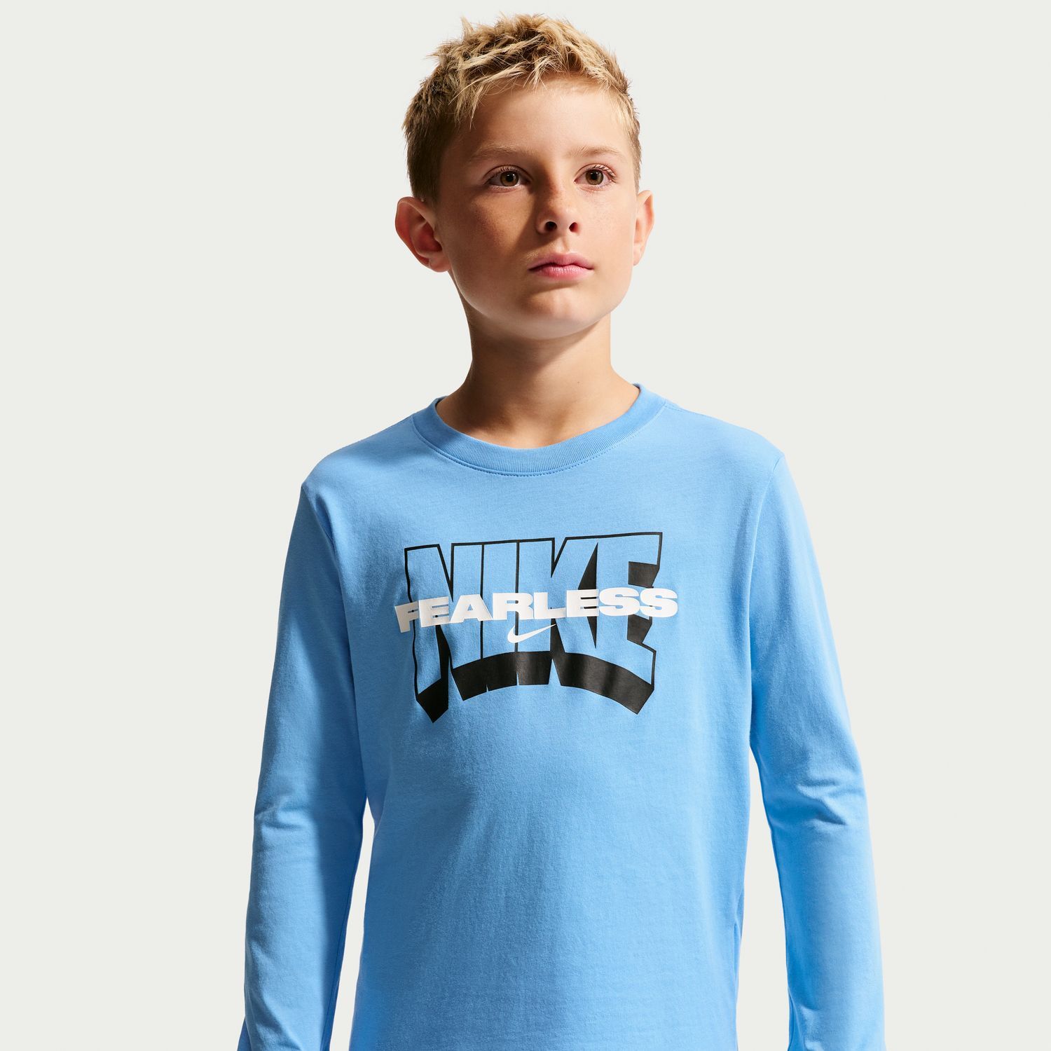 Футболка Nike Long Sleeve для мальчиков, цвет: Синий — фото 4