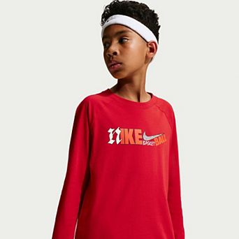 Boys 8-20 Nike Basketball Logo Long Sleeve Tee