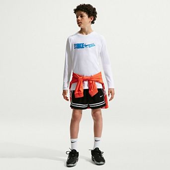 Boys 8-20 Nike Basketball Logo Long Sleeve Tee