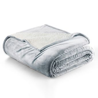 Madelinen® Reversible Velvet Plush Throw Blanket