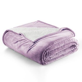 Madelinen® Reversible Velvet Plush Throw Blanket