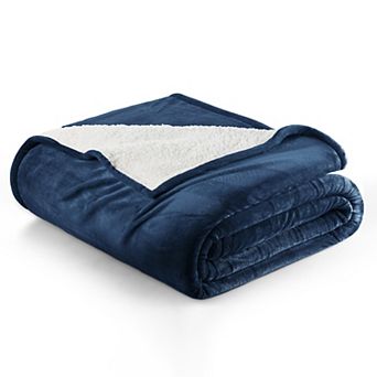 Madelinen® Reversible Velvet Plush Throw Blanket
