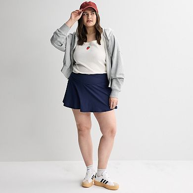 Juniors' Plus Size SO® Crossover Sporty Skirt