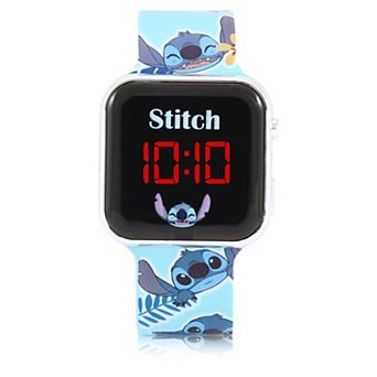 Disney's Lilo & Stitch Kids' LED Silicone Strap Watch - LAS4039KL