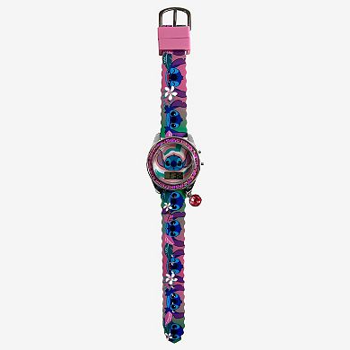 Disney's Stitch Kids' Silicone Strap LCD Watch - LAS4095KL