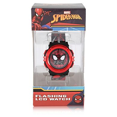 Marvel Spider-Man Kids' Flashing LCD Watch - SPD4778KL
