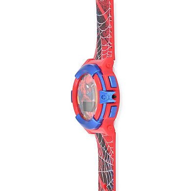 Marvel Kids' Spider-Man Flashing LCD Watch & Flashlight Set - SPD40061KL
