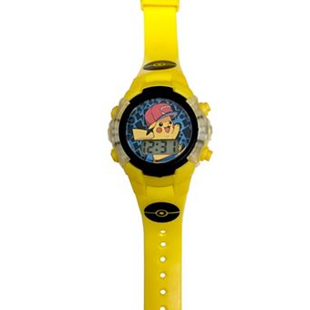 Pokemon Pikachu Kids' LCD Watch with Side Flashing Dial - POK4120KL