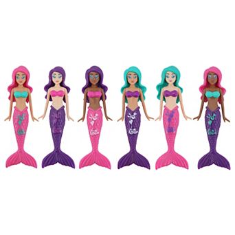 BANZAI Magical Mermaids Dive Game 6 pc Pool Toy Set