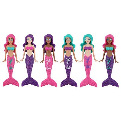 BANZAI Magical Mermaids Dive Game 6-pc. Pool Toy Set