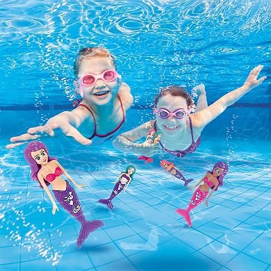 BANZAI Magical Mermaids Dive Game 6-pc. Pool Toy Set