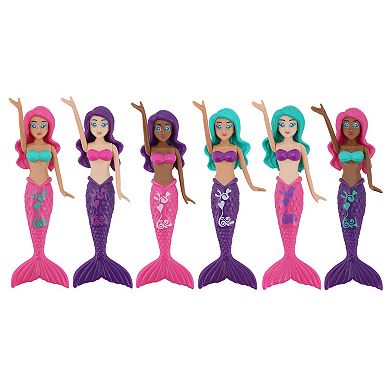 BANZAI Magical Mermaids Dive Game 6-pc. Pool Toy Set