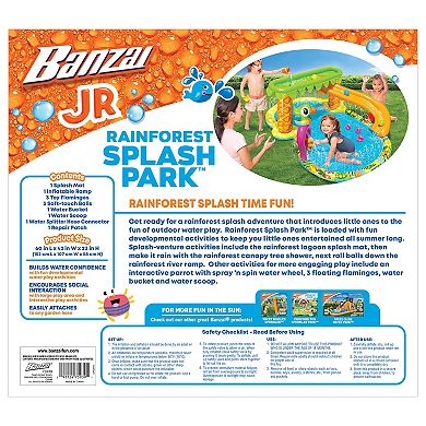 Banzai Rainforest Splash Park Water Play Area
