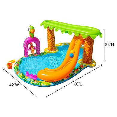 Banzai Rainforest Splash Park Water Play Area