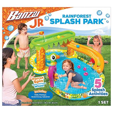 Banzai Rainforest Splash Park Water Play Area