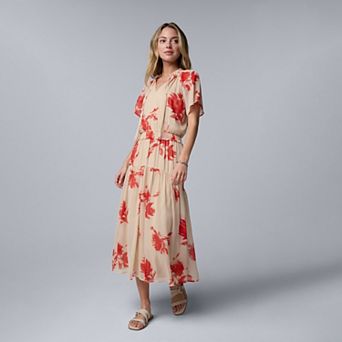 Women's Simply Vera Vera Wang Flowy Maxi Dress