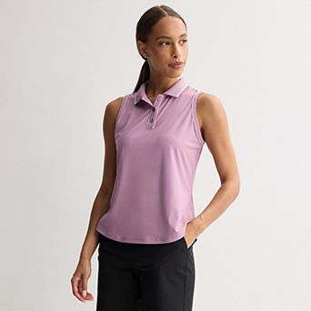 Women's Tek Gear® Piped Sport Gear Sleeveless Polo Shirt